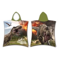 JERRY FABRICS Pamučan dječji pončo veličina za, 3-8 godina Jurassic World "Volcano"